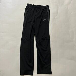Nike Womens sz S Track Pants Mesh Stripe Black Athletic Training Zip 836120-020